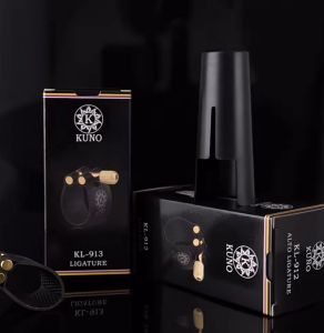 KUNO Saxophone Leather Clarinet Ligature Ideal for Ebonite Mouthpiece Affordable Durable Mouthpiece Ligature
