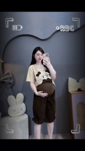 Quần Bầu KAKI thoáng mát đứng fom đai bụng điều chinh theo thai kì