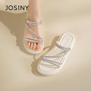 Josiny | Thick Sole Water Drilling Butterfly Two-in-one Summer Sandals