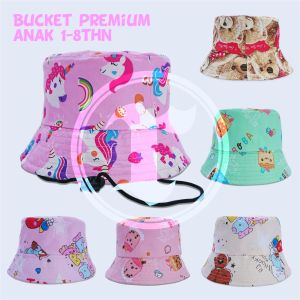 Topi Bucket Baket Buket Anak Berbagai Motif