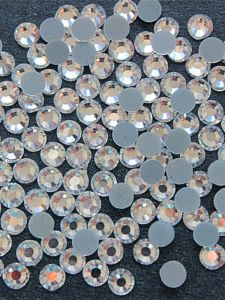 White Rhinestone Ironing on Wedding Dress Short Skirt Stockings Imitation Austrian Diamond DIY Clothes Ironing Pattern Use