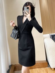 SUYE | Professional V-neck Mini Dress for Petite Women