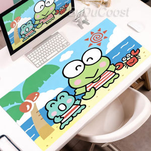 Bandai | Adorable Green Frog Mouse Pad Laptop Cartoon Gaming Mousepad Keroppi Rubber Keyboard Rug PC Anime Gamer Durable Cabinet Desk Mat