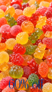 [BUY 1 GET 1] 60% OFF - 3F Food Rainbow Fruity Gummy Candy Mix Colorful Bears 250g Yummy Gummy Snacks