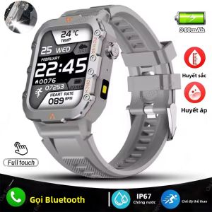 Đồng Hồ Thông Minh Thể Thao Dành Cho Nam Nữ Có Chức Năng Theo Dõi Nhịp Tim Chức Năng Gọi Bluetooth Đèn Pin LED Đa Chức Năng Theo Dõi Sức Khỏe Ngoài Trời