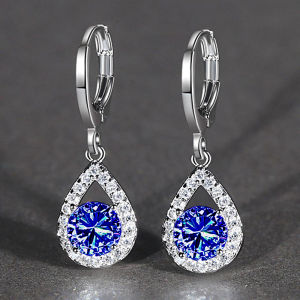 Huitan Waterdrop Shaped Drop Earrings for Women Simple and Elegant Ladys Ear Accessories Daily Wear Fashion Versatile Jewelry