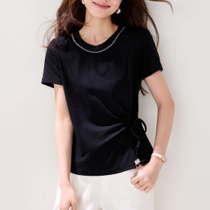 DAIXIANGFEIZI | Áo Thun Slimming Tay Ngắn Cotton