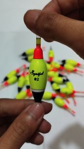 PELAMPUNG PANCING KUMBUL PANCING KLEM STRALET PANJANG 8CM WARNA KUNING