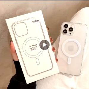 Hard Case Hybird Magnetik Magsafe Silikon Transparant Clear Bening Kompatibel Untuk Samsung Galaxy S25 Samsung S25 Plus Samsung S25 Ultra