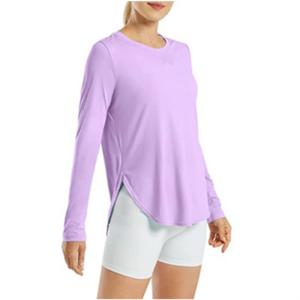 เสื้อยืดคอกลมแขนยาวทรงปกติสำหรับผู้หญิง W6878 สีสันสดใส ทรงเข้ารูป ทรงหลวม เสื้อยืดคอกลมแขนยาวลายมีดสำหรับผู้หญิง