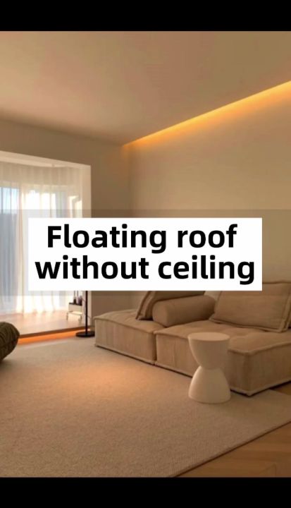 home decoration led aluminum profile trim strip profile without ceiling ...