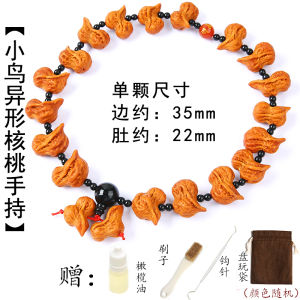 Fu Ruitang Quả Óc Chó Mini Hình Chim Cầm Tay Dây Mây Vòng Mùa Thu Hạt Giống Hình Quả Lê Mặt Dây Chuyền Trang Sức Thời Trang Phụ Kiện