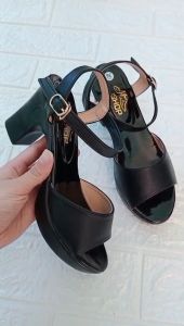 Dép nữ cao gót mẫu quai hậu một bản to gót vuông 7 phân chắc chắn Thời Trang KH06