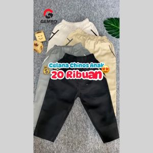 Celana Anak Panjang Chino Katun 1-14 Tahun / Celana Chino Anak Panjang Katun Stretch - Gembo Kids