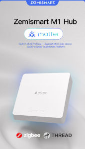 Zemismart Matter M6 Antenna Hub Zigbee 3.0 Gateway for Home AutomationHomekit Tuya Zigbee Gateway Support Home/Google Home/SmartThings APP ControlMatter Home Security System