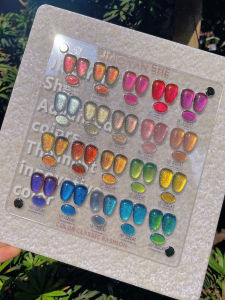 20 Colors Dreamy Cats Eye Glitter Nail Art Gel Set Sparkling Shiny Colorful Stones Nail Polish Kit by Jiao Yan She