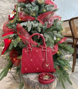 Túi Giáng Sinh Đeo Chéo Cầm Tay Thanh Lịch Size 25cm