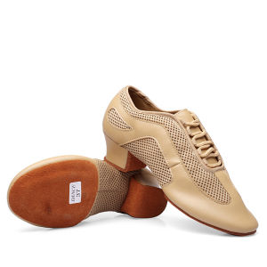 รองเท้าเต้นรำหนังลาทรองสีดำตาล 3.5 ซม. 5 ซม. สำหรับผู้ชาย - ร่มสำหรับผู้หญิง รองเท้าเต้นรำหนังลาทรองสีดำตาล 3.5 ซม. 5 ซม. ส้นบอลรองเท้าเต้นรำสตรี 46