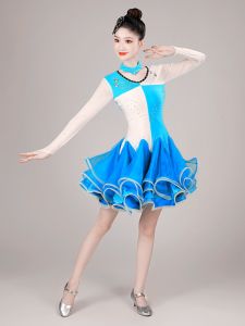 New Latin Dance Costume Practice Suit Performance Dress Gitterba Skirt Competition Performance Clothing Sparkling Style for Women