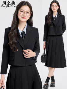 Fashionable Womens Suit Set Short Style Professional Interview Commute Autumn New Arrival Small Size Formal Wear Jacket