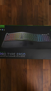 Razer Pro Type Ergo - Wireless Split Ergonomic RGB Keyboard