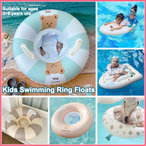 SG EmmAmy® Baby Swimming Ring Cartoon-pattern Kids Thickened Anti-rollover Life Ring Inflatable Floats Childrens Floating Bed Swim Ring