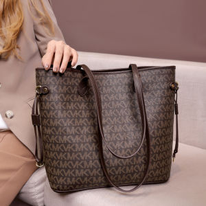 Large Capacity Womens Tote Bag Mothers Day Gift Hong Kong Style Crossbody Handbag Single Shoulder Bag Casual PVC Material