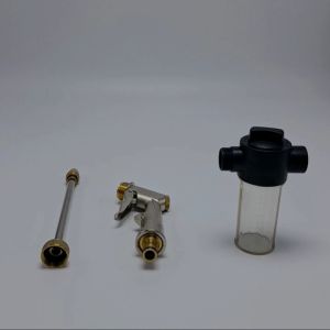 Kosso ปืนฉีดน้ำแรงดันสูง ข้อต่อสายพ่นยาทองเหลือง 4หุน 5หุน 6หุน หัวฉีดน้ำล้างรถ แรงดันสูง หัวฉีดพร้อมกับข้อต่อทองเหลือง กระบอกฉีดน้ำ 501 FSA