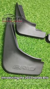 Mud Guard for Honda Brio RS 2019 Onwards / Not RS 2016 Onwards Mud Guard Mud Flaps Fender Splash 4pcs / With Screw Set High Quality Car Accessories MudGuard HP