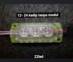 lampu kedip tanpa modul 3 mata dc 12 -24 volt motor mobil truk dan bus