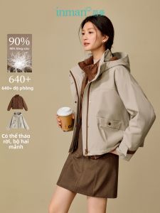 INMAN | Áo Khoác Ngắn Đệm Hood Có Thể Tháo Dỡ