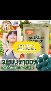 Viên Tảo Xoắn Spirulina Nhật Bản Dạng Túi 2400 Viên - virgot.store