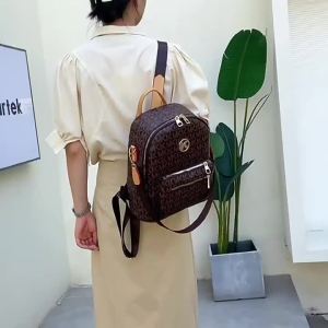 Ljtravel backpack fashion large capacity bag soft leather waterproof bagpack casual small backpack