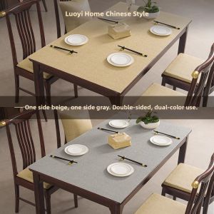LORiCA | Luxurious Water-Proof Oil-Resistant No-Wash Heat-Insulating Leather Table Pad