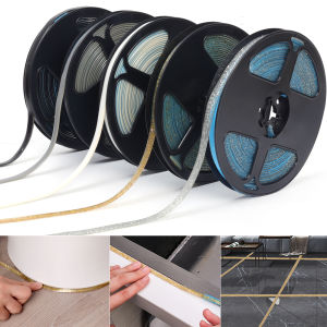 【On Sale】Silver/Black/Gold Ceramic Tile Mildewproof Tile Tape Decor Self Adhesive Wall Floor Tape Sticker