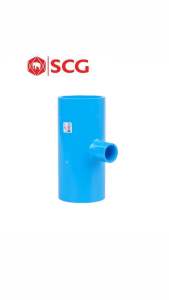 สามทางลด-หนา ฟ้า PVC SCG 3"x1/2" - 4"-3"