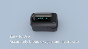 [Ready Stock] HealthTree Fingertip Pulse Oximeter Heart Rate Monitor Oximeter Blood Oxygen Meter for All Age