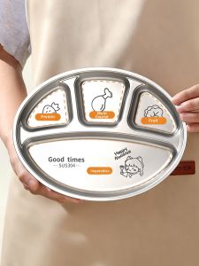 YOULUNMEI | Diet Weight Loss Stainless Steel Partition Plate L