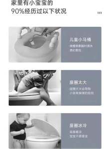 Portable Children's Toilet Seat Cushion: Easy to Clean Hygienic Antibacterial PP Material No Installation Required Eco-Friendly