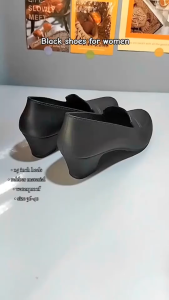 SHUTA Women Casual Shoes Round Toe Block Heel – Chunky Loafers Low Heel 5cm Comfortable