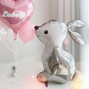 Bóng nhôm hình con thỏtrang trí sinh nhật party Fubao Store