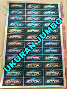 Stiker Team Sotok | Stiker Sound | Stiker audio | Stiker Hologram | Stiker 1 Lembar | Stiker Pack Ukuran 31cmx47cm JUMBO