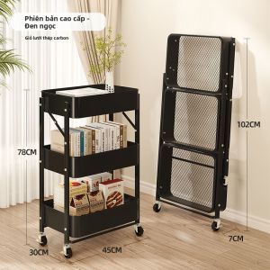 ZHIZHOU | Xe Đẩy Lưu Trữ Đa Tầng Gập Được