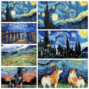 1000Pieces Jigsaw Puzzle Peaceful Van Gogh Fantasy Nature Scene For Adults Ideal For Stress Relief And Relaxation