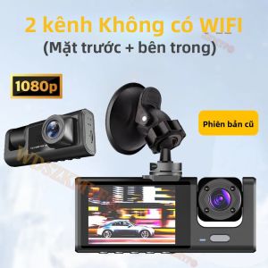Camera Hành Trình WIFI 3 Kênh 1080P Ghi Hình DVR Ô Tô Với Camera Trước Sau Cảm Biến G Phát Hiện Chuyển Động Hộp Đen Cho An Toàn Phương Tiện