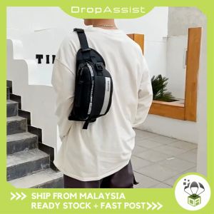DROPASSIST 1262 READY STOCK Waterproof Men Waist Bag Chest Bag Anti-Theft Man Sling Pouch Beg Silang Beg Pinggang Lelaki