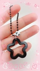 Rantai Kunci Huruf Comel Buatan Tangan Bintang / Star Cute Custom Made Letter Keychains Charm / 可爱的定制字母钥匙扣