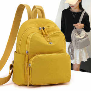 High Aesthetic Value Large Capacity Dual Shoulder Backpack for Girls College Students Korean Style Cute Simple Versatile Backpack