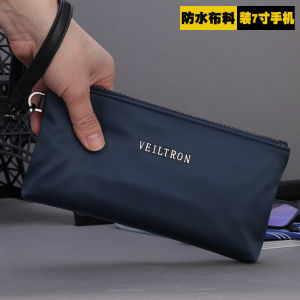 Trendy Mens Handbag Clutch Bag Clutch Bag Wrist Bag Carry Oxford Cloth Canvas Envelope Mobile Phone Bag Long Wallet