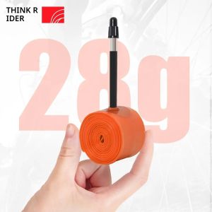 ยางทีพียูสำหรับจักรยานเสือภูเขา น้ำหนักเบามาก1ชิ้น 700X18 25-28-32 วาล์วฝรั่งเศส